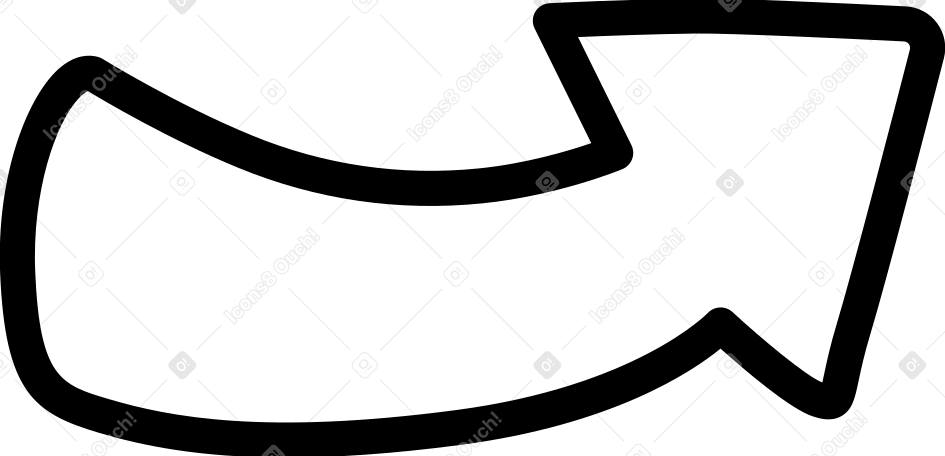 Thick up arrow Illustration in PNG, SVG