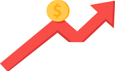 Flecha con una moneda PNG, SVG