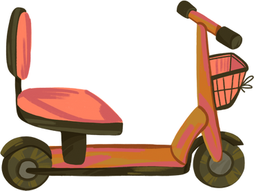 sedentary scooter PNG, SVG