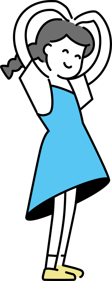 Young woman making a heart gesture PNG, SVG