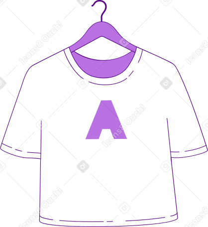 maglietta su una gruccia PNG, SVG