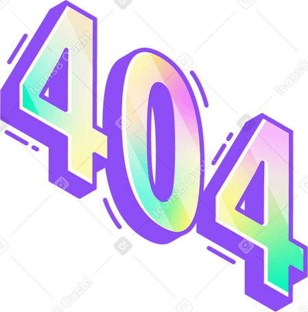 lettering 404 text PNG, SVG