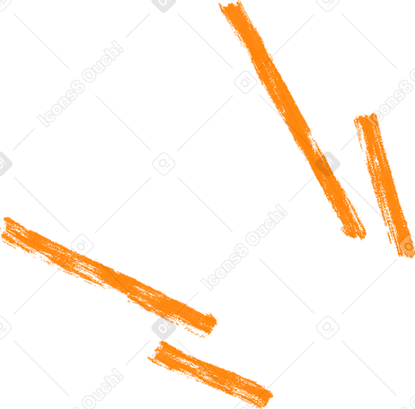 Linhas laranja PNG, SVG