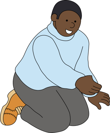 Young man sitting PNG, SVG