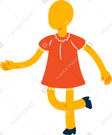 girl walking PNG, SVG