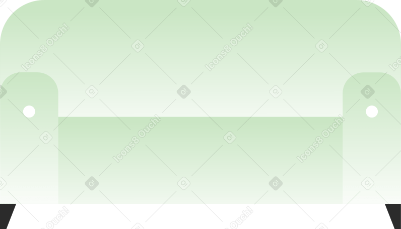 green sofa PNG, SVG