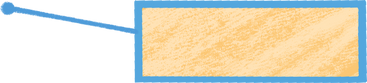 blue rectangle with yellow spot inside PNG, SVG