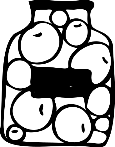 Pot de fruits PNG, SVG