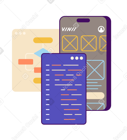 Développement et codage d'applications mobiles PNG, SVG