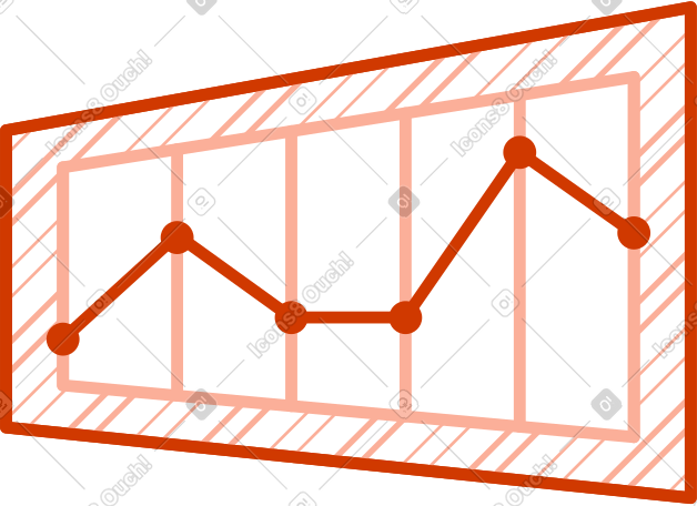 Graph in a frame PNG, SVG