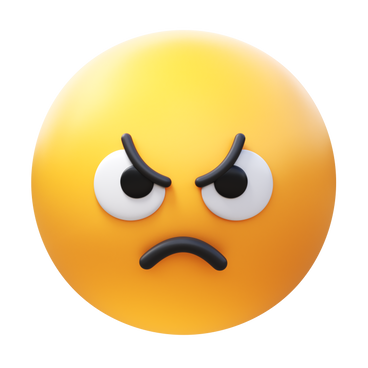 Angry face PNG, SVG