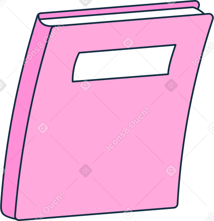 pink notebook PNG, SVG