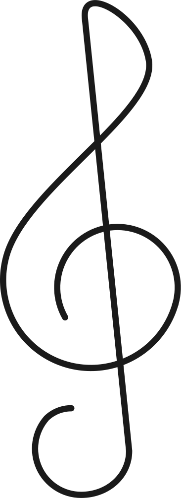 treble clef PNG, SVG