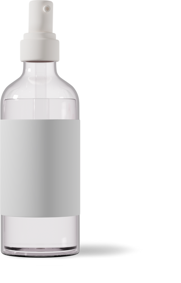 Transparente kosmetische sprühflasche PNG, SVG