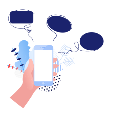 Chatting and speech bubbles PNG, SVG