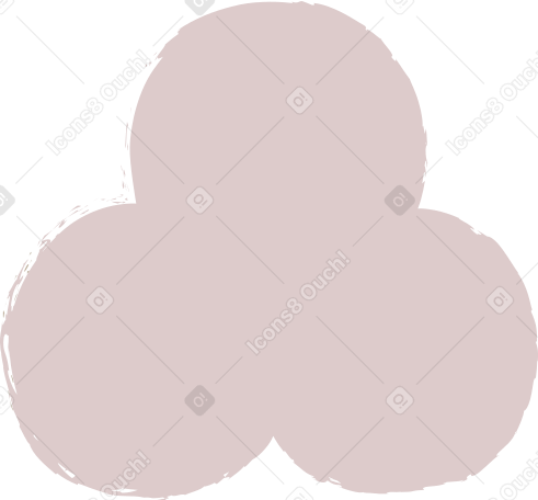 dark pink trefoil PNG, SVG