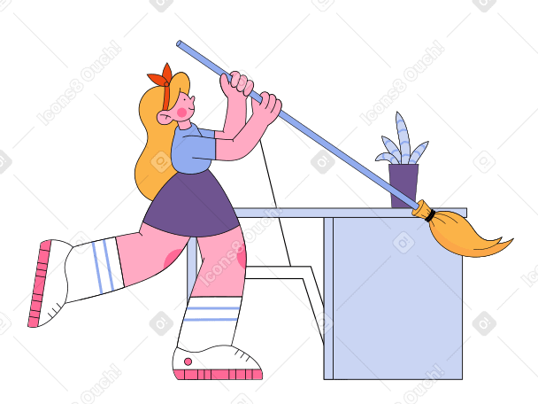 Commercial cleaning Illustration in PNG, SVG