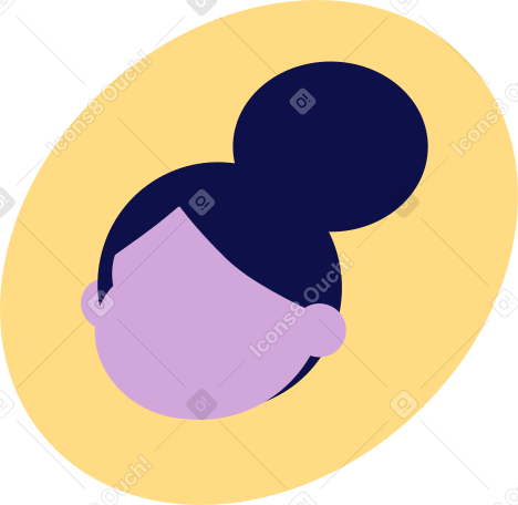 head in circle PNG, SVG
