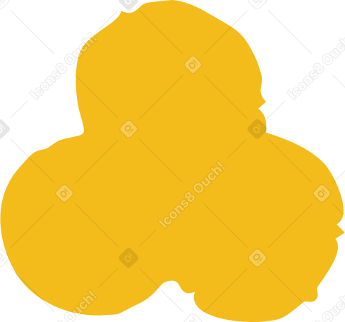 yellow trefoil Illustration in PNG, SVG