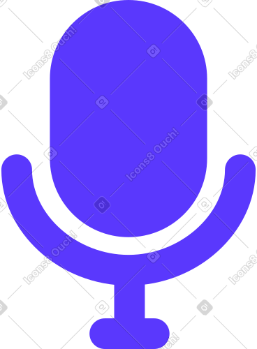 Dark blue microphone icon PNG, SVG