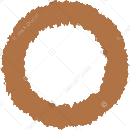 ring brown Illustration in PNG, SVG