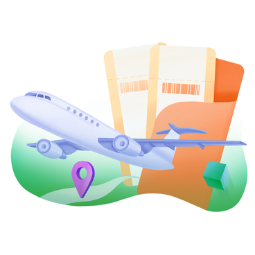 Reisen mit dem flugzeug zu jedem beliebigen ziel PNG, SVG