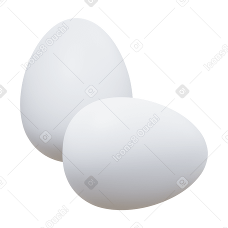 3D eggs PNG, SVG