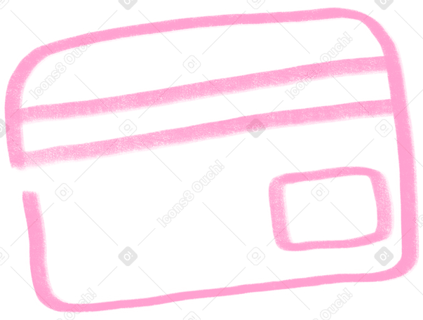 pink bank card Illustration in PNG, SVG