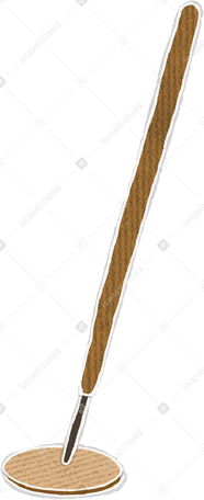 brown aroma stick PNG, SVG