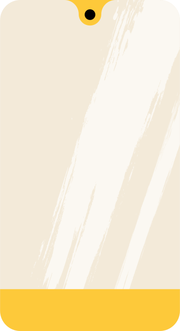 blank yellow screen phone PNG, SVG