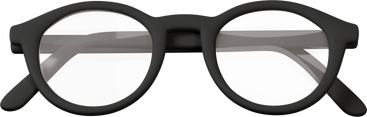 black eyeglasses PNG, SVG