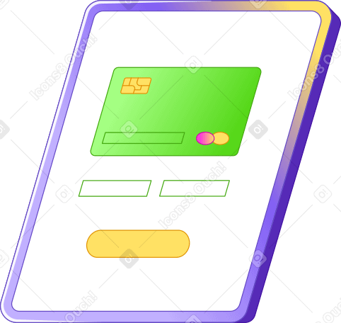 Tableta con página de pago abierta PNG, SVG