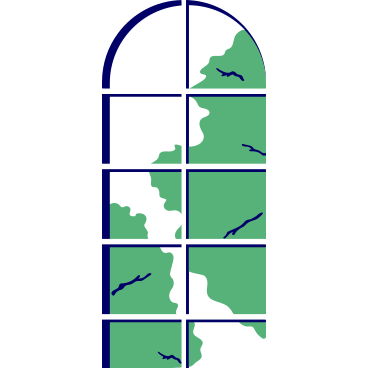 panoramic window with trees in the background PNG, SVG