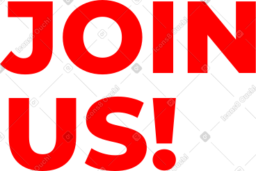 Join us text PNG, SVG