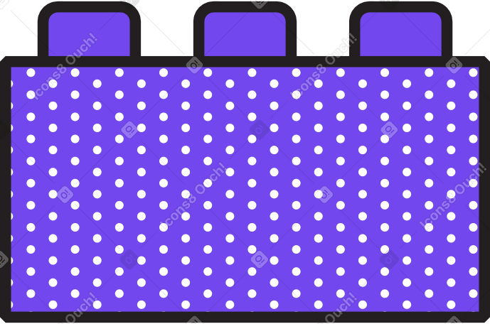 bloco de construção violeta PNG, SVG