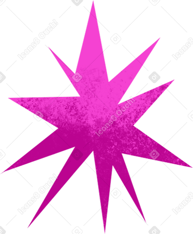 textured pink star Illustration in PNG, SVG