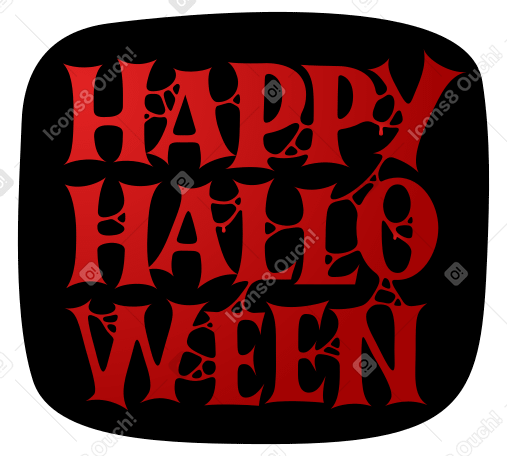 Letras de texto sangriento de feliz halloween PNG, SVG