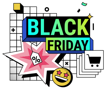 Black Friday sale with great deals PNG, SVG
