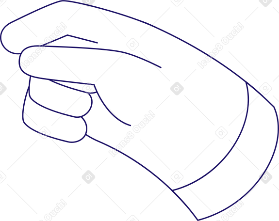 Рука что-то держит в PNG, SVG