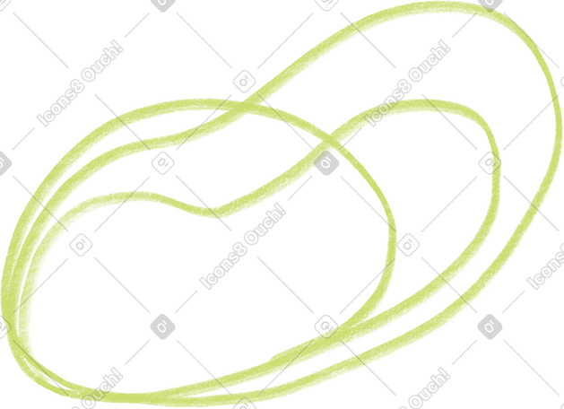 round green line shapes PNG, SVG