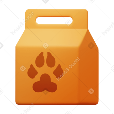 3D doggy bag PNG、SVG