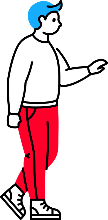 man pointing at something PNG, SVG