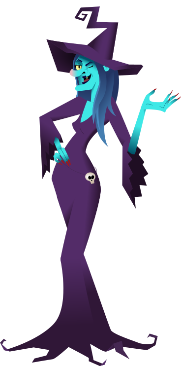 witch winks PNG, SVG