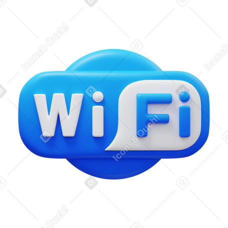 3D wi-fi logo PNG, SVG
