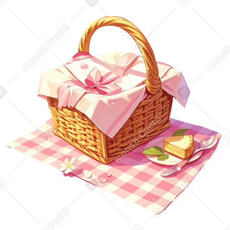 picnic basket PNG, SVG