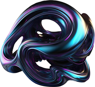 metallic abstract fluid shape PNG, SVG