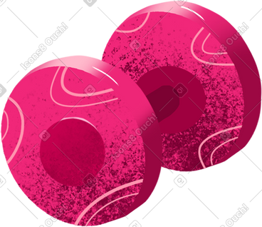 Pink dumbbell PNG, SVG