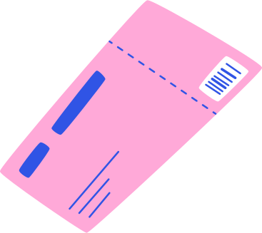 Ticket mit strichcode PNG, SVG
