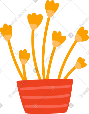 花盆里的花 PNG, SVG