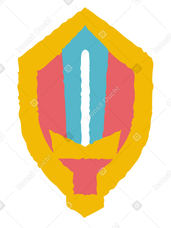 Sword and shield Illustration in PNG, SVG